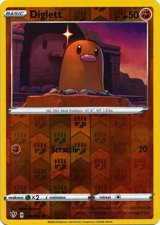Diglett 084/189 (SWSH03: Darkness Ablaze)  - Reverse Holofoil | Good Games Morley