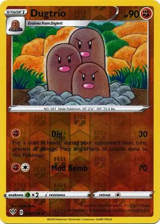 Dugtrio 085/189 (SWSH03: Darkness Ablaze)  - Reverse Holofoil | Good Games Morley