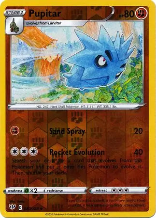 Pupitar 087/189 (SWSH03: Darkness Ablaze)  - Reverse Holofoil | Good Games Morley
