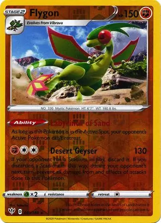 Flygon 091/189 (SWSH03: Darkness Ablaze)  - Reverse Holofoil | Good Games Morley