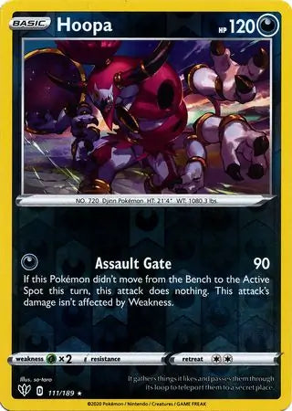 Hoopa 111/189 (SWSH03: Darkness Ablaze)  - Reverse Holofoil | Good Games Morley