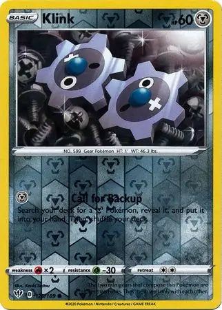 Klink 125/189 (SWSH03: Darkness Ablaze)  - Reverse Holofoil | Good Games Morley