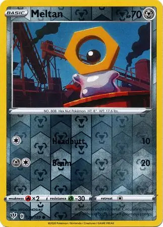 Meltan 129/189 (SWSH03: Darkness Ablaze)  - Reverse Holofoil | Good Games Morley
