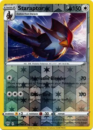 Staraptor 147/189 (SWSH03: Darkness Ablaze)  - Reverse Holofoil | Good Games Morley
