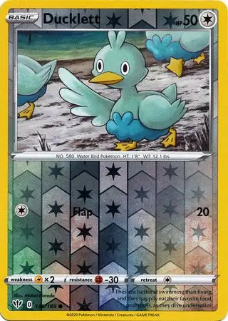 Ducklett 148/189 (SWSH03: Darkness Ablaze)  - Reverse Holofoil | Good Games Morley
