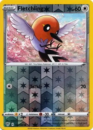 Fletchling 151/189 (SWSH03: Darkness Ablaze)  - Reverse Holofoil | Good Games Morley
