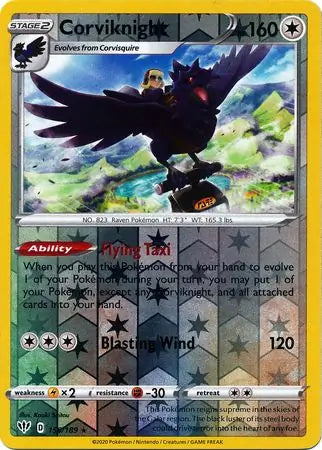 Corviknight 156/189 (SWSH03: Darkness Ablaze)  - Reverse Holofoil | Good Games Morley