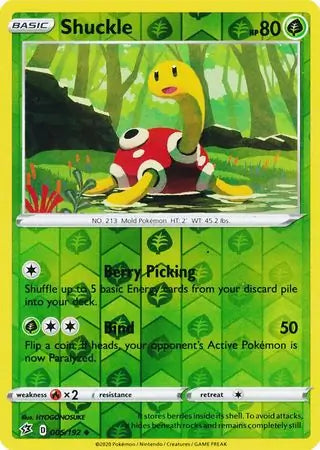 Shuckle 005/192 (SWSH02: Rebel Clash)  - Reverse Holofoil | Good Games Morley