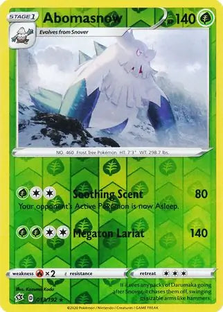 Abomasnow 013/192 (SWSH02: Rebel Clash)  - Reverse Holofoil | Good Games Morley