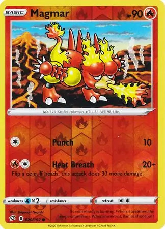 Magmar 029/192 (SWSH02: Rebel Clash)  - Reverse Holofoil | Good Games Morley