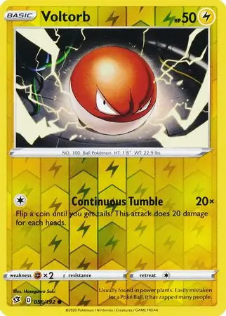 Voltorb 056/192 (SWSH02: Rebel Clash)  - Reverse Holofoil | Good Games Morley