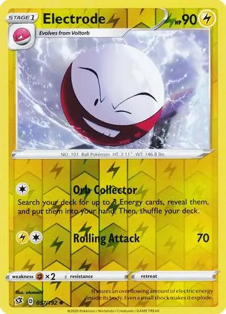 Electrode 057/192 (SWSH02: Rebel Clash)  - Reverse Holofoil | Good Games Morley