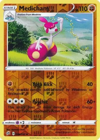 Medicham 098/192 (SWSH02: Rebel Clash)  - Reverse Holofoil | Good Games Morley