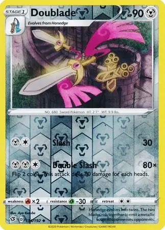 Doublade 134/192 (SWSH02: Rebel Clash)  - Reverse Holofoil | Good Games Morley