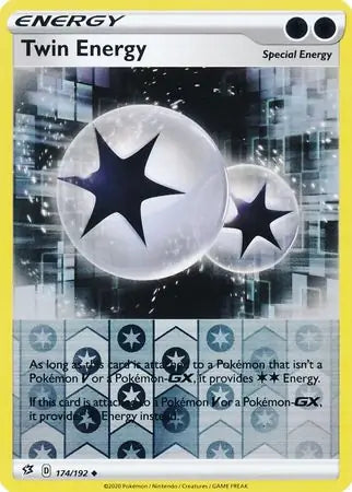 Twin Energy 174/192 (SWSH02: Rebel Clash)  - Reverse Holofoil | Good Games Morley