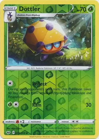 Dottler 018/202 (SWSH01: Sword & Shield Base Set)  - Reverse Holofoil | Good Games Morley