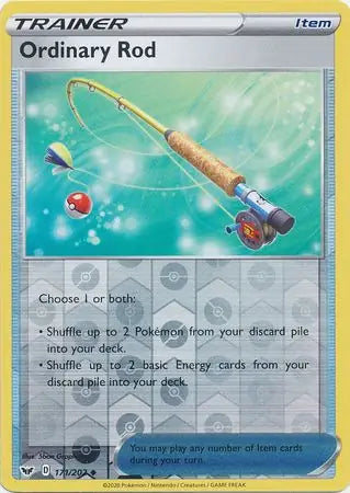 Ordinary Rod 171/202 (SWSH01: Sword & Shield Base Set)  - Reverse Holofoil | Good Games Morley