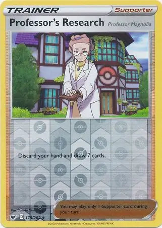 Professors Research Professor Magnolia 178/202 (SWSH01: Sword & Shield Base Set)  - Reverse Holofoil | Good Games Morley