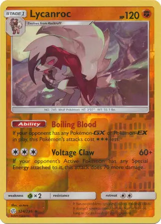 Lycanroc 124/236 (SM - Cosmic Eclipse)  - Reverse Holofoil | Good Games Morley