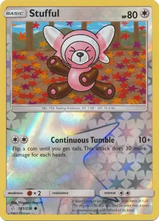 Stufful 181/236 (SM - Cosmic Eclipse)  - Reverse Holofoil | Good Games Morley