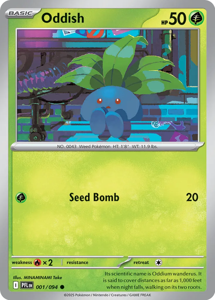 Oddish 001/094 (ME02: Phantasmal Flames)  | Good Games Morley