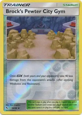 Brock's Pewter City Gym 54/68 (Hidden Fates)  - Reverse Holofoil | Good Games Morley