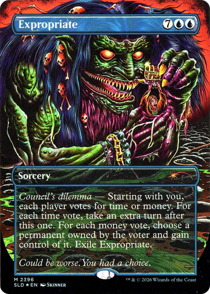 Expropriate 2396 (Secret Lair Drop Series)  - Borderless Foil | Good Games Morley