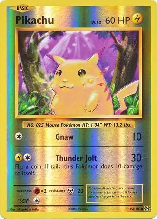 Pikachu 35/108 (XY - Evolutions)  - Reverse Holofoil | Good Games Morley