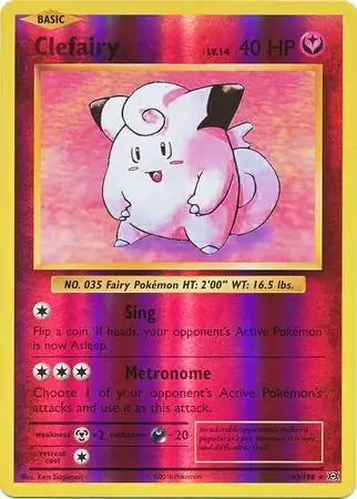 Clefairy 63/108 (XY - Evolutions)  - Reverse Holofoil | Good Games Morley