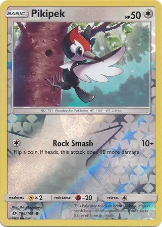Pikipek 106/149 (SM Base Set)  - Reverse Holofoil | Good Games Morley