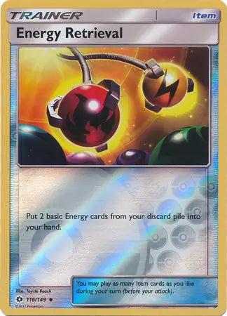 Energy Retrieval 116/149 (SM Base Set)  - Reverse Holofoil | Good Games Morley