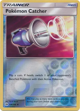 Pokemon Catcher 126/149 (SM Base Set)  - Reverse Holofoil | Good Games Morley