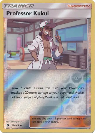 Professor Kukui 128/149 (SM Base Set)  - Reverse Holofoil | Good Games Morley