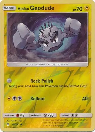 Alolan Geodude 40/145 (SM - Guardians Rising)  - Reverse Holofoil | Good Games Morley