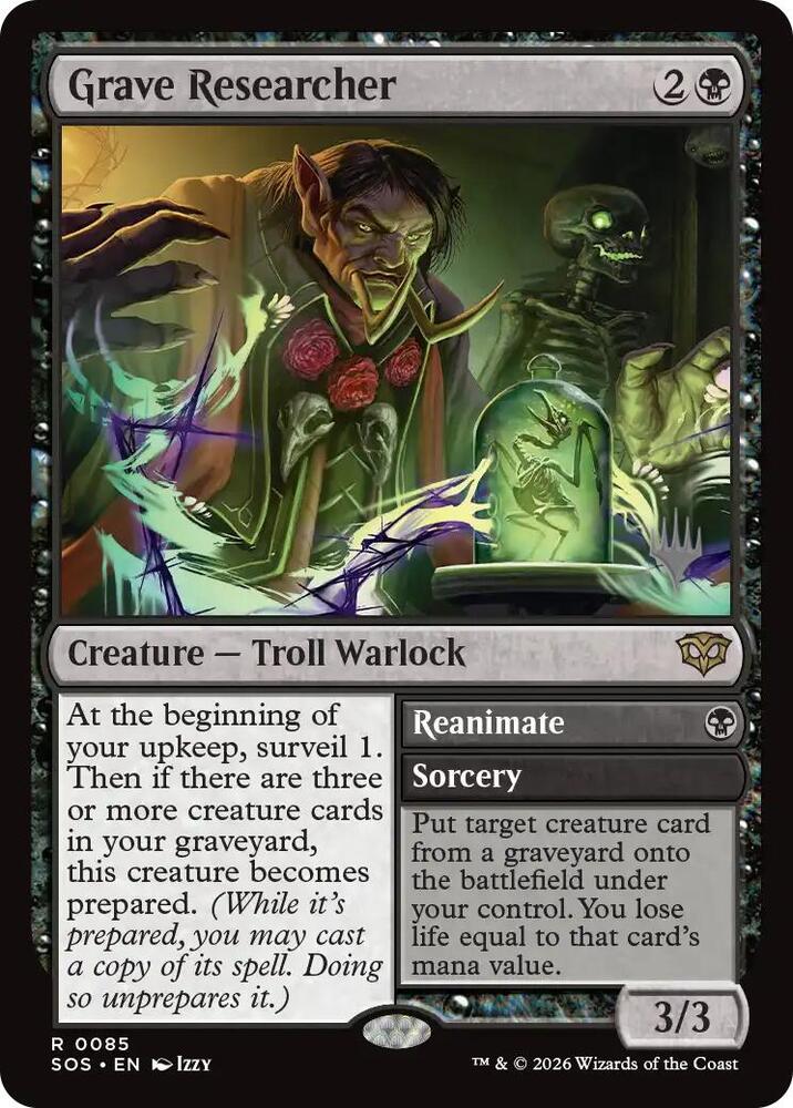 Grave Researcher 85 (Promo Pack: Secrets of Strixhaven)  - Foil | Good Games Morley