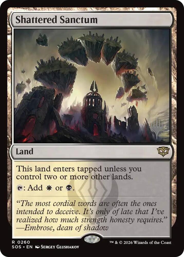 Shattered Sanctum 260 (Promo Pack: Secrets of Strixhaven)  - Foil | Good Games Morley