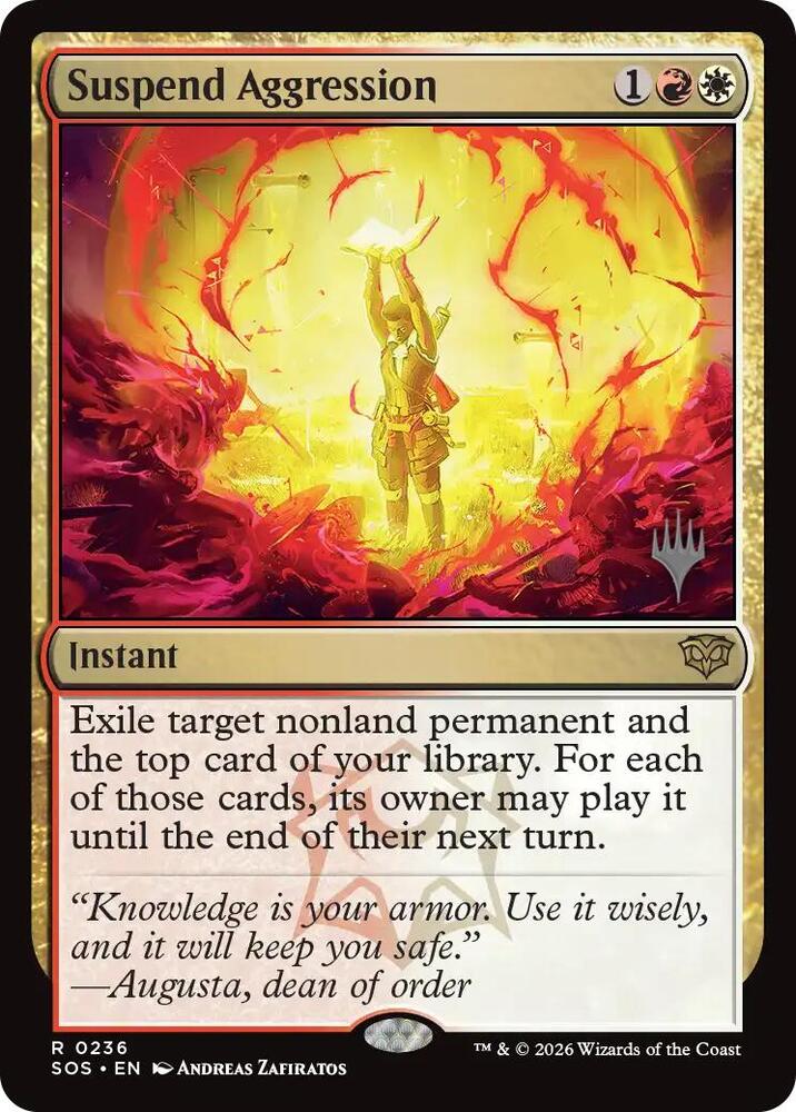 Suspend Aggression 236 (Promo Pack: Secrets of Strixhaven)  - Foil | Good Games Morley
