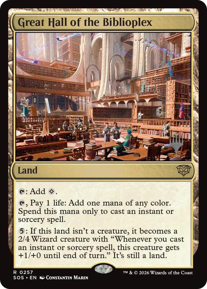 Great Hall of the Biblioplex 257 (Promo Pack: Secrets of Strixhaven)  | Good Games Morley