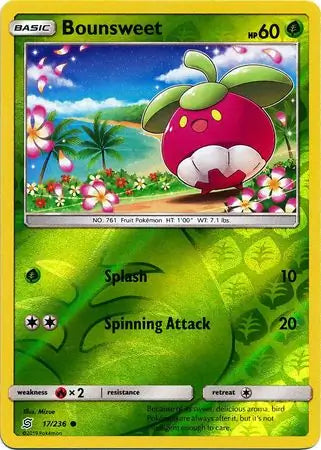 Bounsweet 17/236 (SM - Unified Minds)  - Reverse Holofoil | Good Games Morley