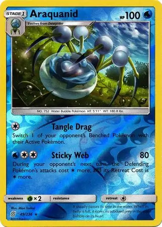 Araquanid 49/236 (SM - Unified Minds)  - Reverse Holofoil | Good Games Morley
