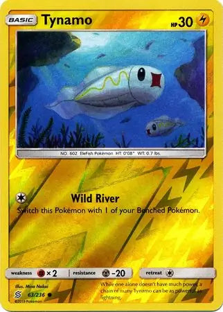 Tynamo 63/236 (SM - Unified Minds)  - Reverse Holofoil | Good Games Morley
