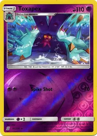 Toxapex 97/236 (SM - Unified Minds)  - Reverse Holofoil | Good Games Morley