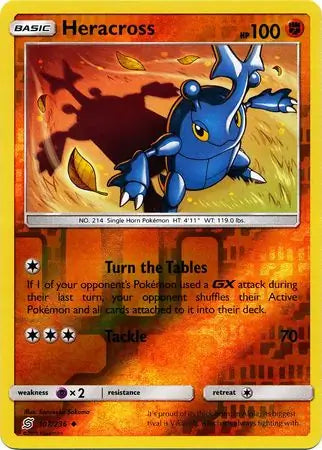 Heracross 107/236 (SM - Unified Minds)  - Reverse Holofoil | Good Games Morley