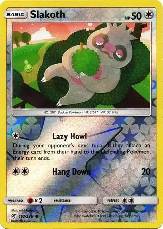 Slakoth 167/236 (SM - Unified Minds)  - Reverse Holofoil | Good Games Morley