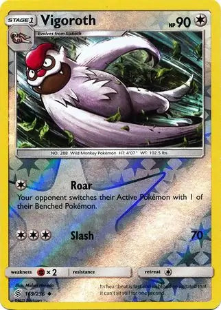 Vigoroth 169/236 (SM - Unified Minds)  - Reverse Holofoil | Good Games Morley