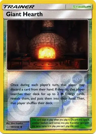 Giant Hearth 197/236 (SM - Unified Minds)  - Reverse Holofoil | Good Games Morley