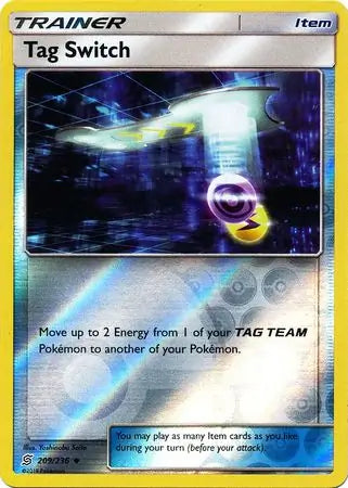 Tag Switch 209/236 (SM - Unified Minds)  - Reverse Holofoil | Good Games Morley