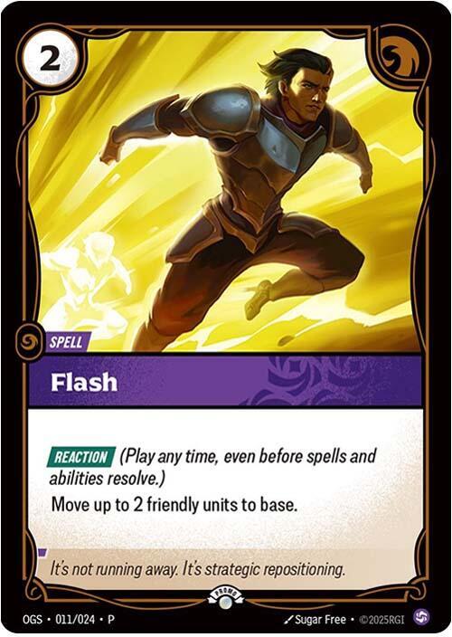 Flash 011/024 (Riftbound Organized Play Promotional Cards)  | Good Games Morley