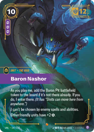 Baron Nashor 147/219 (Unleashed)  - Foil | Good Games Morley