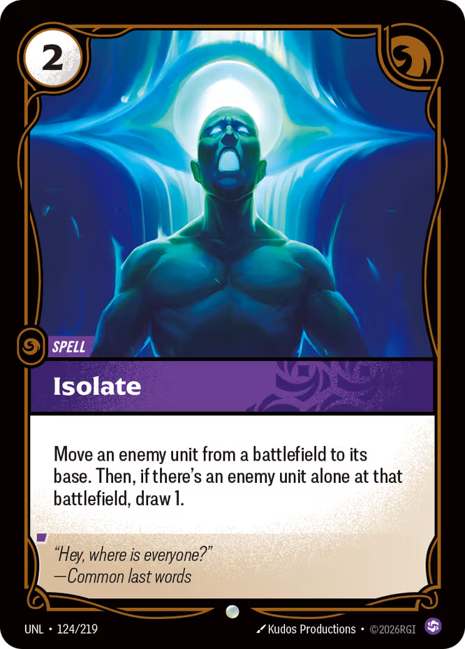 Isolate 124/219 (Unleashed)  | Good Games Morley